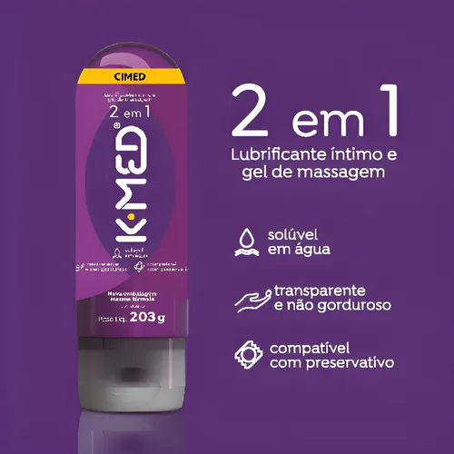 Lubrificante 2 em 1 K.Med Hipoalergênico, longa duração para glides suaves. Avaliação 4.8/5 (788 reviews) – essencial para conforto em qualquer aventura.